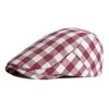 Casual Spring Summer Beret Hats For Women Plaid Print Fishbone Newspaper Boys Cap Thin Flat Hat Men Painter Hat Unisex J220722