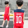 Clothing Sets Children's Boys Summer Sleeveless Sport Set Basketball Clothes Kids Wholesale Size 120-170cm