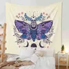 Boho Decor Butterfly Psychedelic Wall Carpet Flower Background Cloth Decoration Home Bedroom Decorating J220804