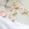 New Sequins Digital Candle Party Birthday Number Cake Candle 0 1 2 3 4 5 6 7 8 9 Topper Girls Boys Baby Supplies Decoration