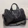 Hight Quality Men Fashion Duffle Bag Triple Black Nylon Travel Bags Mens Handle Luggage Gentleman Business Tote with Shoulder Strap 45CM case