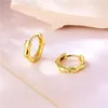 Hoop Huggie Simple Hexagon Circle Earrings Gold Plated Korean Earring Jewelry Accessories For WomenHoop5117167