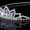 Kid Girls Crystal Tiara och Crown Hairbands Bridal Wedding Prom Crown Pannband Princess Hårprydnader Huvudstycke