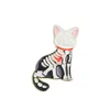 Halbskelett Tier Emaille Pins Benutzerdefinierte Katze Frosch Fledermaus Kaninchen Wal Brosche Revers Abzeichen Punk Cartoon Schmuck Geschenk für Freund1928521