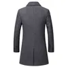 Giacca invernale in lana Cappotto in lana di alta qualità da uomo Cappotto casual in lana con colletto slim Cappotto lungo con colletto in cotone da uomo T200312704 T220810