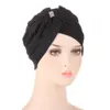 Glitter Women Muslim Cross Bowknot Hijab Håravfall Underscarf Cap Hat Indian Headwear Wrap Bonnet Turban Beanies Chemo Cover Ny