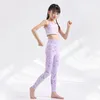 Baby Girls Summer Yoga Pants Ultrathin Ice-Cold Leggings Fashion Dray Sports Tights Anti-Mygg Sun-resistenta byxor XS-XL 12 Färg upphetsade