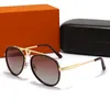 0948 1pcs Moda Yuvarlak Güneş Gözlüğü Gözlük Güneş Gözlükleri Tasarımcı Marka Siyah Metal Çerçeve Koyu 50mm Cam Lensler Erkek Kadınlar İçin Daha İyi Kahverengi Kılıflar