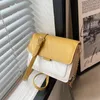 2022 Summer New Colour Matching Bag Borsa a tracolla moda donna Instagram Style Simple Single Shoulder Small Square Bags