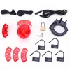 NXY Sex Erwachsene Spielzeug Bdsm Timer Lock Elektroschock Cb6000 Keuschheitsgürtel Kit Cock Cage Ballstretcher Elektrostimulation Penisring Männliche Spielzeuge 0507