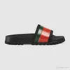 Diseñador-2022 Zapatillas de verano Playa Causal Sandalia Diapositivas de lujo Zapatilla plana Zapatilla de cuero de moda Sandalia de goma para hombre Slide US 5-12 Tejido