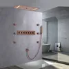 Sistema di doccia nascosta con pioggia a soffitto 700x380 mm Guida per doccia LED BAGNI SET DACCHIO TERRATICO COMPETURA