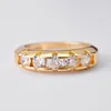 Cluster ringen 14K gouden diamanten ring vrouwelijk feest edelstenen Gem de bruiloft diamanti verlovingsorories mode Toby22