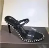 Sandali di tallone ad alto tacco da donna pantofole da stiletto 7 cm 9 cm di qualità in pelle di qualità da donna color women personalizzate scarpe da donna non slittata personalizzate