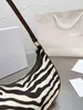 Torby kobiety moda torebka zebra na ramię designerka skórzana crossbody żeńskie torebki pod pachami