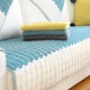 Stuhlabdeckungen moderne Einfachheit Cord-Sofa Deckung Baumwollschlupfresistente Handtuchmatten Wohn-/Salon-Raum L-förmighaarchärer