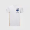 WLMS F1 티셔츠 의류 포뮬러 1 팬 극단 스포츠 통기성 F1 의류 최고 대형 짧은 슬리브 관습