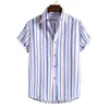 Men's Casual Shirts Fashion Summer Designer Men Short Sleeve Tops Hawaiian Beach Loose ShirtMen's