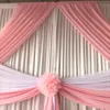 Wit Roze Achtergrond Swag Drapes voor 3MX6M Gordijn Bruiloft Decoratie