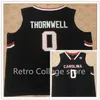 SJZL98 # 0 Sindarius Thornwell Güney Carolina Gamecocks Koleji Retro Gerileme Basketbol Forması Herhangi bir boyutu ve oyuncu adını özelleştirin