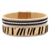 Bangle Horse Hair Leopard Print Bracelet Female Jewelry Exaggerated Wild Personality Domineering For Women1