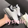 Moda Clear Clear Multicolor Black Shiny White Outdoor Shoes Designer Women Leather Lace Up Plataform Sneakers Salurce de Velvet de luxo com caixa original