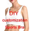 Sports Vest DIY Women Sports Bras 3D Digital Printing tank tops Yoga Running Women Fitness Bra Drop 220617