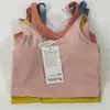 Abbigliamento Yoga Allineamento Gilet sportivo da donna Reggiseno con retro a U Fitness da jogging con cuscinetto per il seno foderato Intimo da palestra Canotte 595N