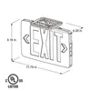 Emergency Lights Led Exit Sign With Battery Backup Hardwired Red Light Combo Electric Up Illuminated LightEmergency