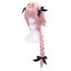 L-EMAIL WIG合成ヘアゲームFATE APOCRYPH ASTOLFO COSPLAY WIGS LONG PINK熱耐性220505