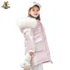 Jaquetas infantis de inverno para roupas para meninos, jaqueta brilhante engross