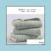 Beroyal 브랜드 3pcs / 세트 100 % 코 튼 핸드 타월 Adts 스트라이프 수건 페이스 케어 매직 욕실 스포츠 34x76cm Y220226 Drop Delivery 2021 욕실