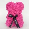 Decoratieve bloemen kransen 25 cm zeepschuimbeer van rozen teddi diy geschenkdoos