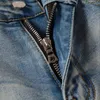2022 Высококачественные новые модные дизайнерские джинсы разорванные джинсовые брюки роскошные хип -хоп брюки на молнии для мужчин 799 долларов