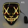 UPS 10 colori maschera LED illuminano maschere per feste The Purge Election Year Great Funny Festival Cosplay Costume Supplies Glow In Dark face sheild