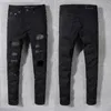 Mode Mens Jeans Herrm￤rke Jeans Slim Moto Biker Denim Pants Storlek 28-40