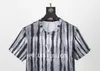 メンズTシャツ人気の幾何学的なプリントデザイナーファッションサマーTシャツ男性と女性のための短袖Cym12 Syzj