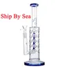 Fab ei inline perc waterpijpen rechte buis glazen bongs groen roze 4 kleuren ijs snijpolie dab rigs 14 mm bedwelmende waterleidingen met kom schip over zee