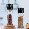 ミルズグラインダー塩調味料ペッパーシェーカー調整可能な粗さアクリルローターキッチンアクセサリー