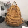 Zaino Stile Bagvintage Borsa da viaggio casual da donna 2022 Moda ad alta capacità Colore solido Studente Cerniera Scuola 220723