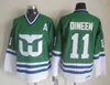 MTHR -mäns #10 Ron Francis Whalers Vintage Retro Ice Hockey Stitched Jersey 11 Kevin Dineen 5 Ulf Samuelsson 16 Pat Verbeek