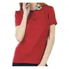 2022 Luxury Europe Paris Women Polos Beluringt Shirts Short Sleeve Casual Cotton Print Plaid Letter Womens 100% Cotton Polo T Shirt Wholesale Black Red White Tops S-XXL