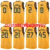 Rudy Gobert Jersey 27 Donovan Mitchell 45 Mike Conley 10 Bojan Bogdanovic 44 Clarkson 00 Joe Ingles 2 Yellow Green