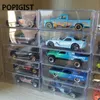 82 * 40 * 30mm PVC Clear Matchbox Tomy Toy Car Model 1/64 Tomica Wheels Dust Protection Box 100 sztuk 220420