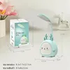 Bordslampor Creative Cartoon LED Desk Lamp Hög Brightness Student Reading Light Dimble USB RECHARGEABLE BARN SOVRUM LAMPTABLE