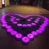 Atacado 50cm Rainbow Circle Led pista de dança com voz