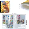 432 kort albumbokskollektionshållare Toys 9 Pocket Anime Map Game Card Binder Folder Top Loaded List Toy Gift for Kids 220725