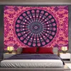 Boho Décoratif Rideau Pour Chambre Esthétique Chambre Décoration Méditation Mandala Mur Decor3D Grand Papier Peint Couverture J220804
