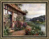 Modern Landscape Art Oil Painting House on Canvas Wall Decoration Unframed Hand Made