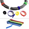 Audio Cables 50pcs T type Cable Tie Wire Reusable Cord Organizer Wire 1.2cm Colorful Computer Data Power Straps